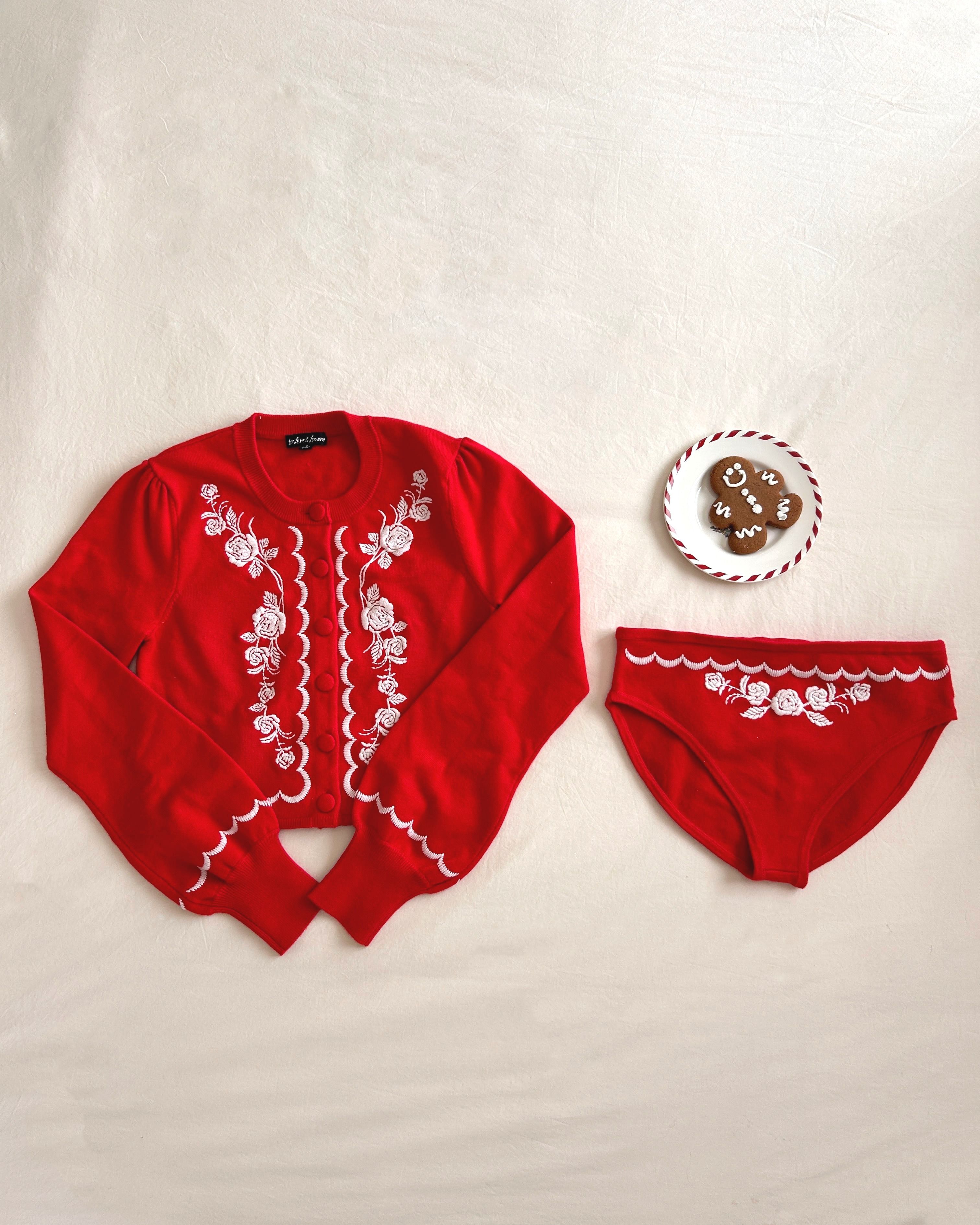 Josephina Cardigan — Red | For Love & Lemons